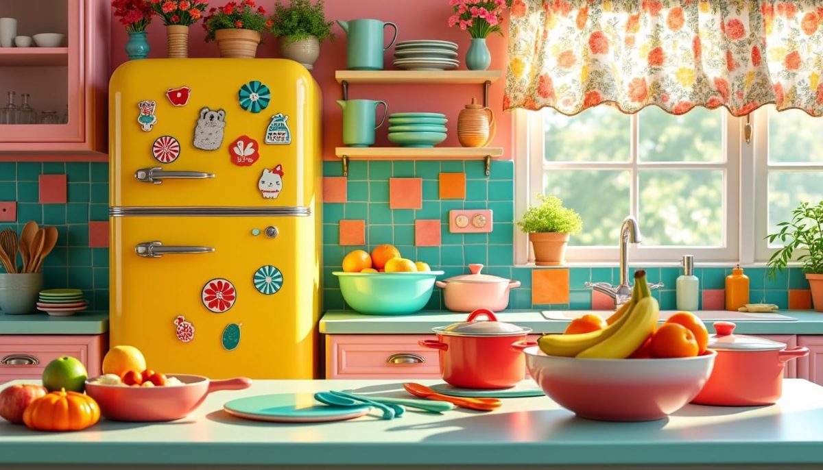 découvrez 5 idées colorées et originales pour une cuisine kitsch qui respire la bonne humeur. inspirez-vous de nos astuces déco pour égayer instantanément votre espace culinaire !