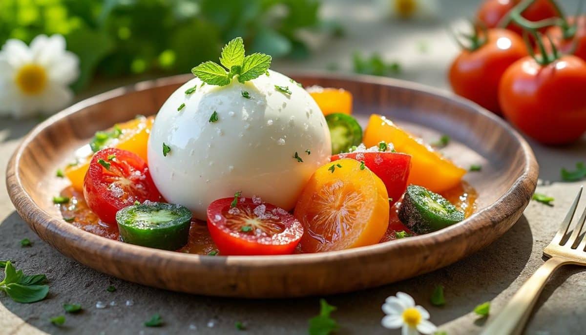 découvrez notre expérience unique de dégustation de la burrata accompagnée de légumes glacés façon granité. plongez dans la nouvelle tendance estivale et savourez des créations rafraîchissantes qui enchantent les papilles. un voyage culinaire à ne pas manquer pour les amateurs de sensations fraîches et gourmandes.
