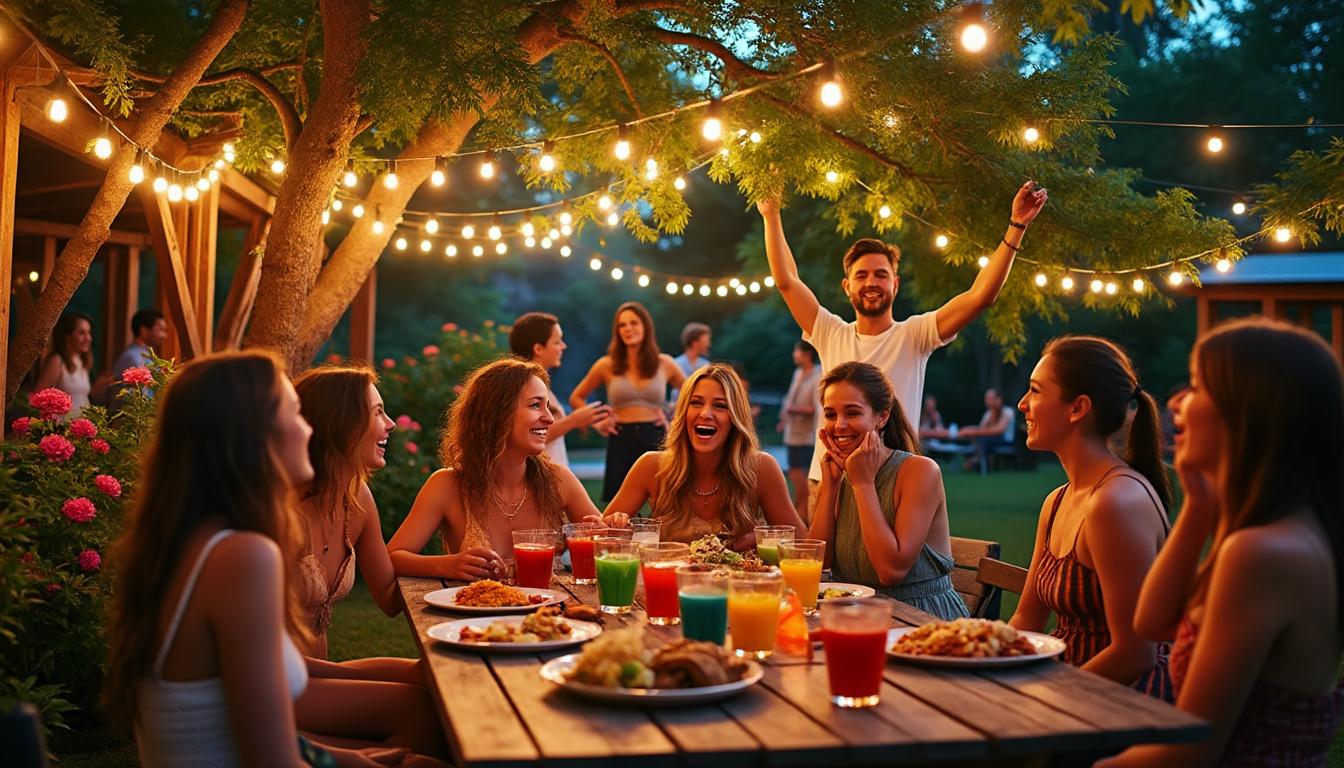 découvrez 45 idées créatives pour organiser des soirées d'été inoubliables et rassembler vos proches autour de moments festifs. que ce soit un barbecue, un pique-nique nocturne ou une soirée jeux en plein air, inspirez-vous de nos suggestions pour créer des souvenirs mémorables.