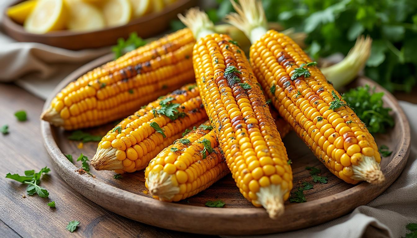 découvrez comment préparer des épis de maïs croustillants au air fryer : une recette facile, rapide et gourmande pour sublimer vos repas estivaux. savourez le maïs doré et plein de saveur en quelques minutes seulement !