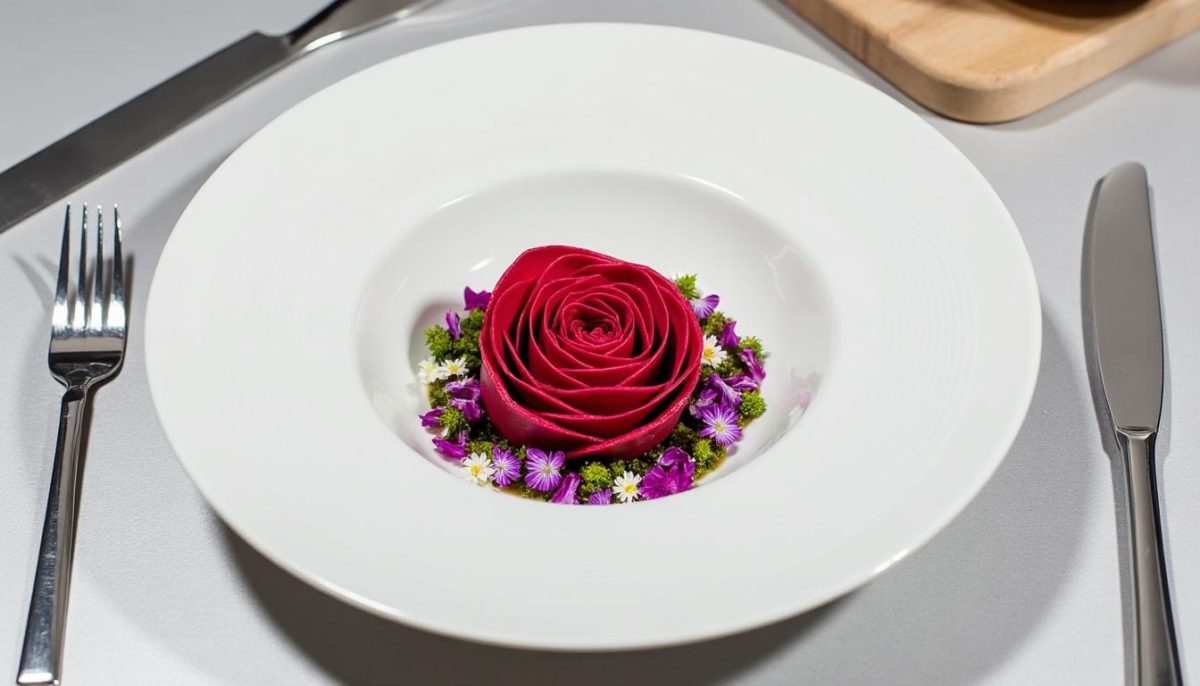 laissez-vous surprendre par la rose de betterave estivale signée anthony gerbault : une création fraîche et gourmande qui éveillera vos papilles et apportera une touche de couleur à vos repas d’été.