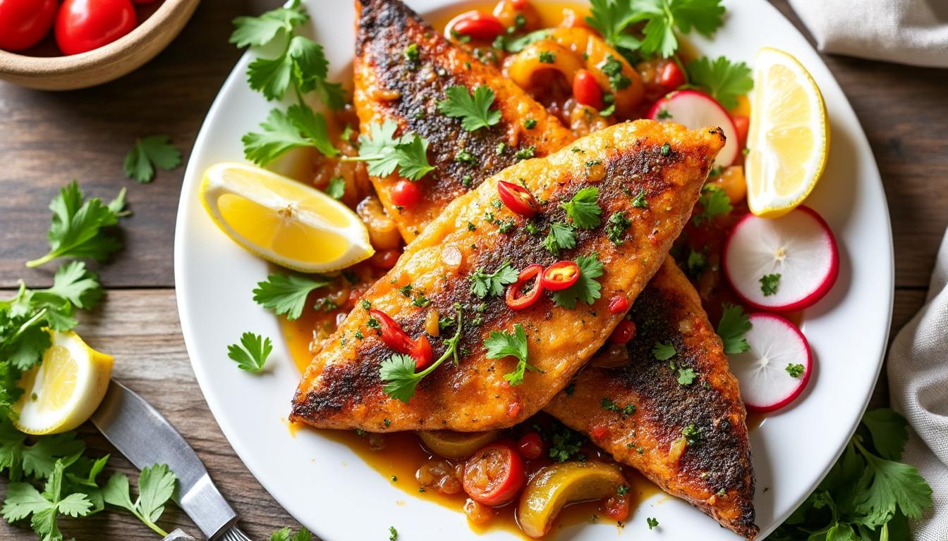 découvrez la recette estivale incontournable de l'escabèche de poisson proposée par le chef étoilé christian le squer. éveillez vos papilles avec ce plat délicieusement mariné, parfait pour accompagner vos repas d'été.