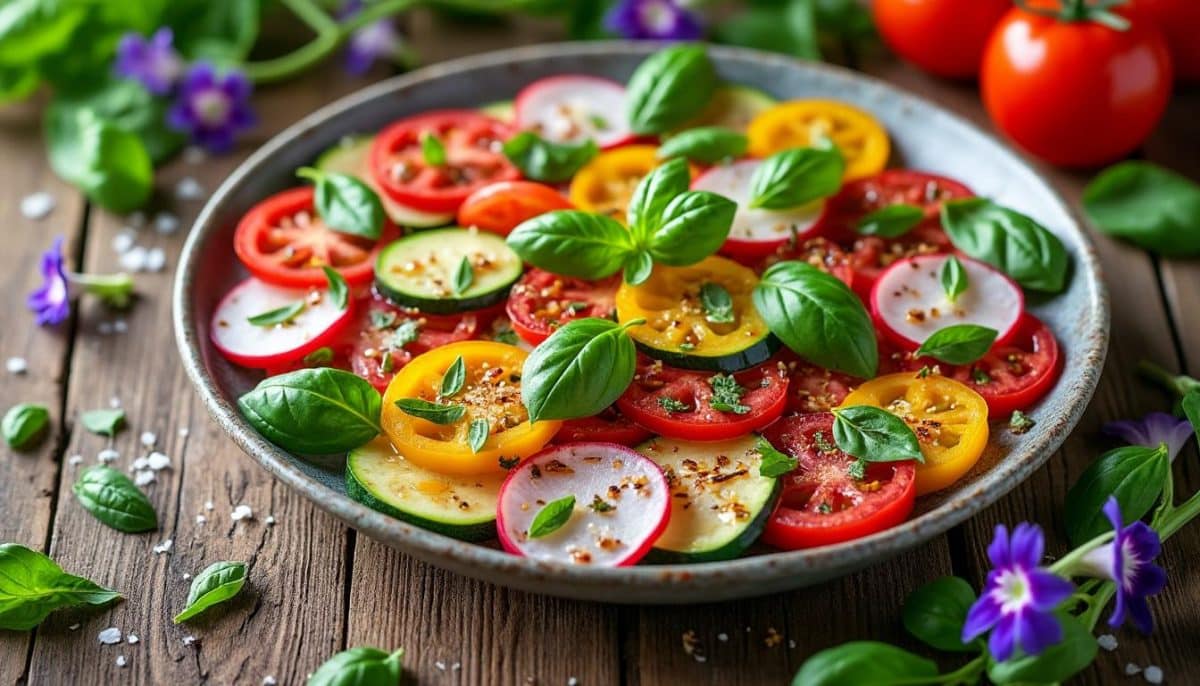 découvrez l'ingrédient estival incontournable pour revisiter vos carpaccios en plats frais, savoureux et colorés, parfaits pour surprendre vos convives, même en version végétarienne !
