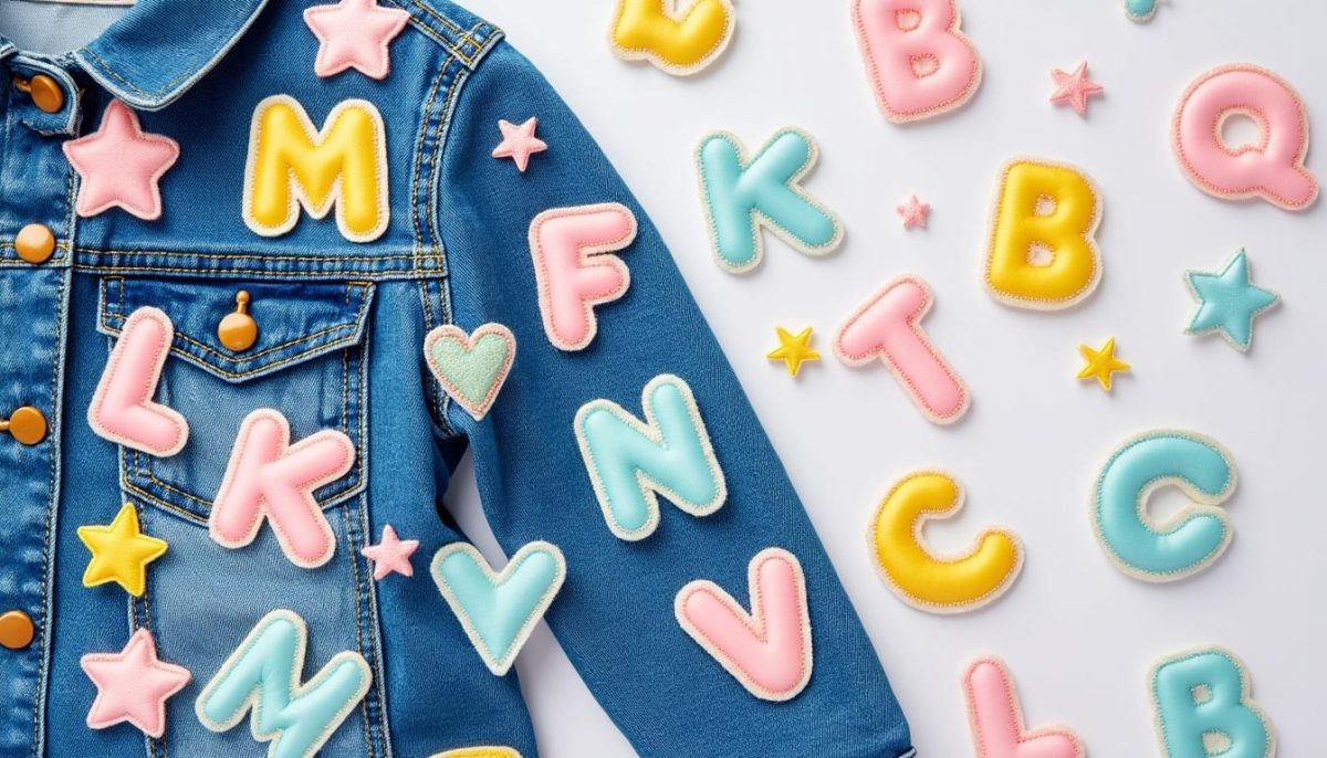 ajoutez une touche unique aux vêtements de votre fille avec ces patches autocollants alphabet a-z. faciles à utiliser, parfaits pour personnaliser sacs, vestes et accessoires !