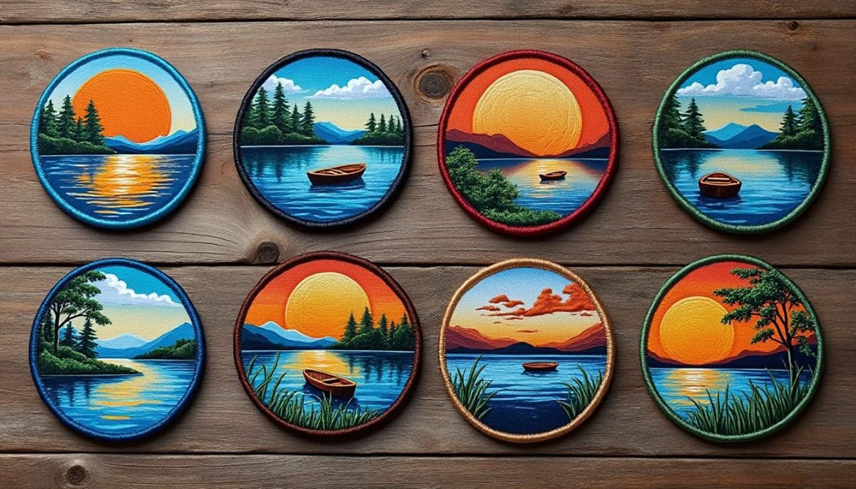 ajoutez une touche originale à vos tenues avec notre lot de 8 patches à repasser 'vagues de bateau * journées au lac'. idéals pour personnaliser vêtements, chapeaux ou sacs et créer des pièces uniques inspirées de l’esprit lacustre.