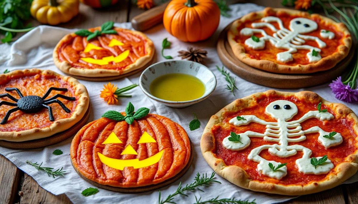 découvrez 8 idées de pizzas halloween aux formes effrayantes et rigolotes, parfaites pour amuser et régaler les enfants lors de votre soirée à thème !
