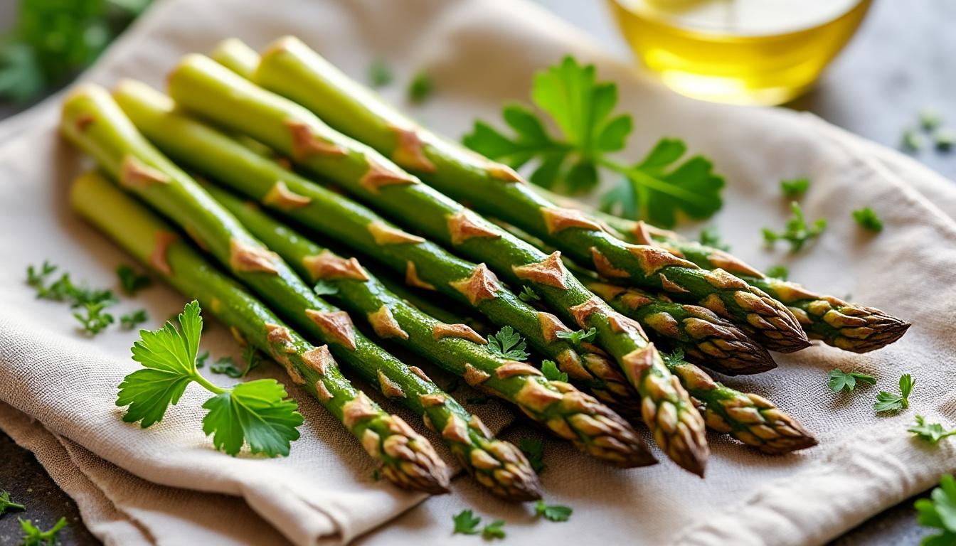 découvrez comment préparer facilement des asperges croustillantes et savoureuses au air fryer. une recette rapide, saine et gourmande pour sublimer vos repas !