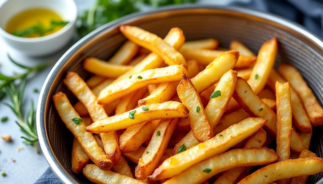 découvrez comment préparer facilement des frites surgelées croustillantes au air fryer. astuces, temps de cuisson et conseils pour réussir vos frites maison sans huile !