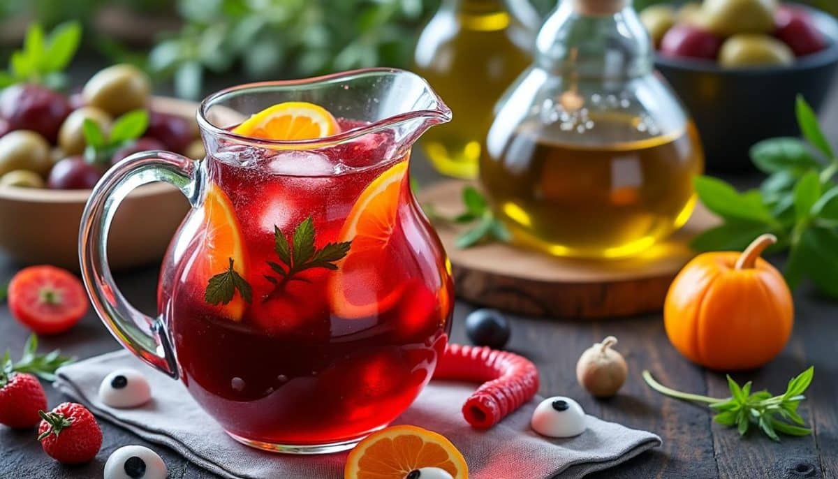 découvrez la recette incontournable du punch halloween rouge sang, qui fait le buzz sur tiktok ! parfait pour vos soirées d'halloween, ce cocktail festif allie saveurs et frissons. suivez nos conseils pour préparer ce breuvage effrayant qui impressionnera vos invités !