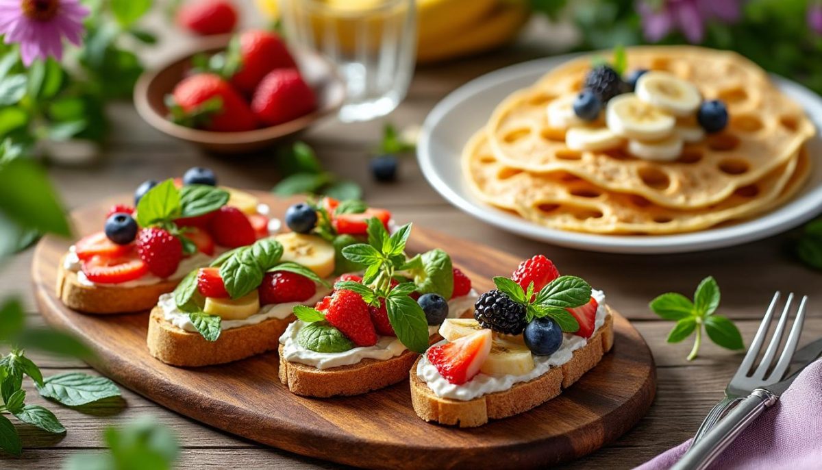 découvrez des recettes végétales parfaites pour la fin de l'été : savourez des tartines estivales pleines de fraîcheur et apprenez à réaliser de délicieuses crêpes aérées à mille trous. idéal pour des moments gourmands et sains !