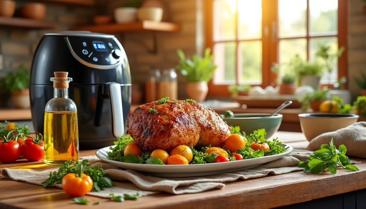 découvrez comment préparer un rôti de porc tendre et juteux grâce à votre air fryer. astuces, temps de cuisson et conseils pour un résultat savoureux et facile à réaliser !