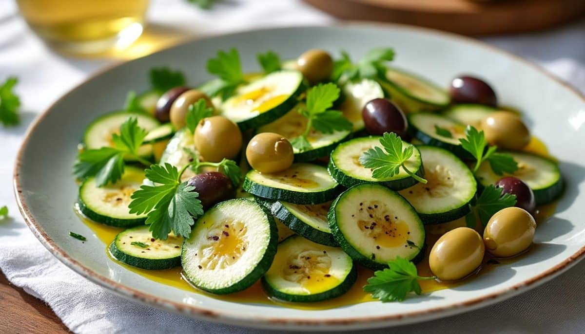 découvrez notre recette de salade de courgettes crues, accompagnée de la technique infaillible pour éliminer l'amertume. profitez d'une entrée fraîche et savoureuse, parfaite pour vos repas d'été. apprenez à sublimer les courgettes et à ravir vos invités avec ce plat léger et délicieux.