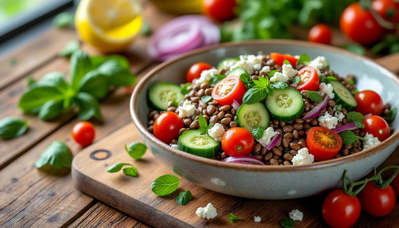 découvrez pourquoi la salade de lentilles est un incontournable pour les végétariens ! pleine de nutriments, savoureuse et facile à préparer, cette recette saine se déguste chaque jour. apprenez ses bienfaits et comment l'intégrer dans votre alimentation.