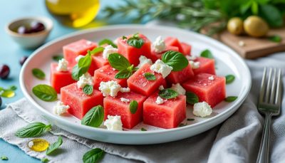 découvrez la salade de pastèque et feta, une association salé-sucré rafraîchissante qui suscite le débat ! parfaite pour l'été, cette recette originale séduira les amateurs de nouvelles saveurs.
