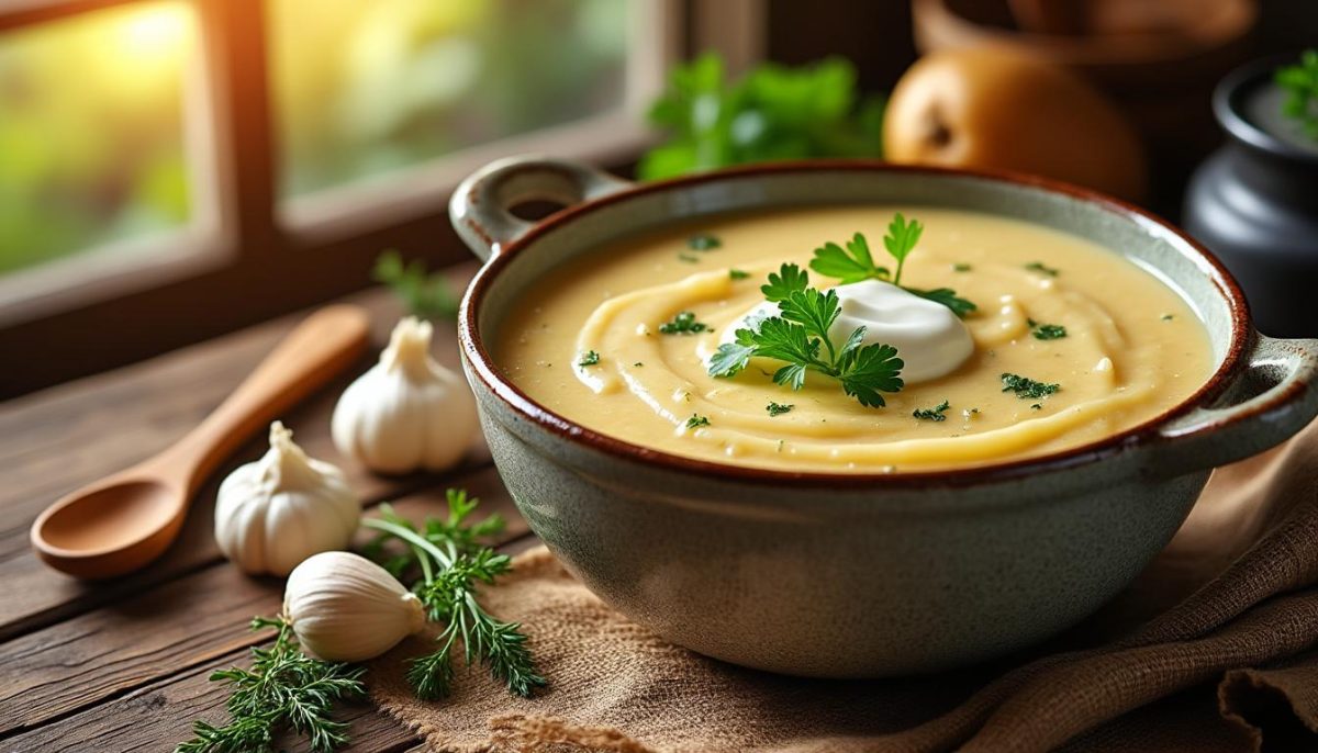 découvrez la recette authentique de la soupe de pommes de terre, enrichie par l'astuce de grand-mère pour une texture onctueuse. facile, savoureuse et réconfortante, idéale pour réchauffer vos soirées d'hiver !