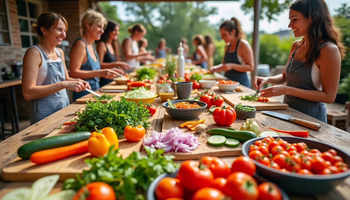 découvrez un délicieux gaspacho solidaire et des recettes estivales lors de l'atelier culinaire d'asf csf. une expérience enrichissante pour les amateurs de bonne cuisine, alliant plaisir gustatif et esprit de solidarité.