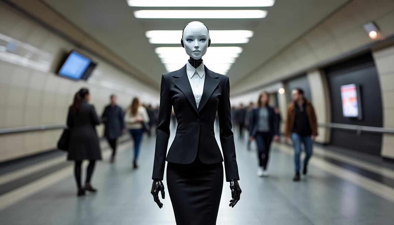 découvrez comment un robot habillé en femme a suscité l’étonnement et la curiosité des passagers dans le métro de lyon. une animation insolite qui ne passe pas inaperçue !