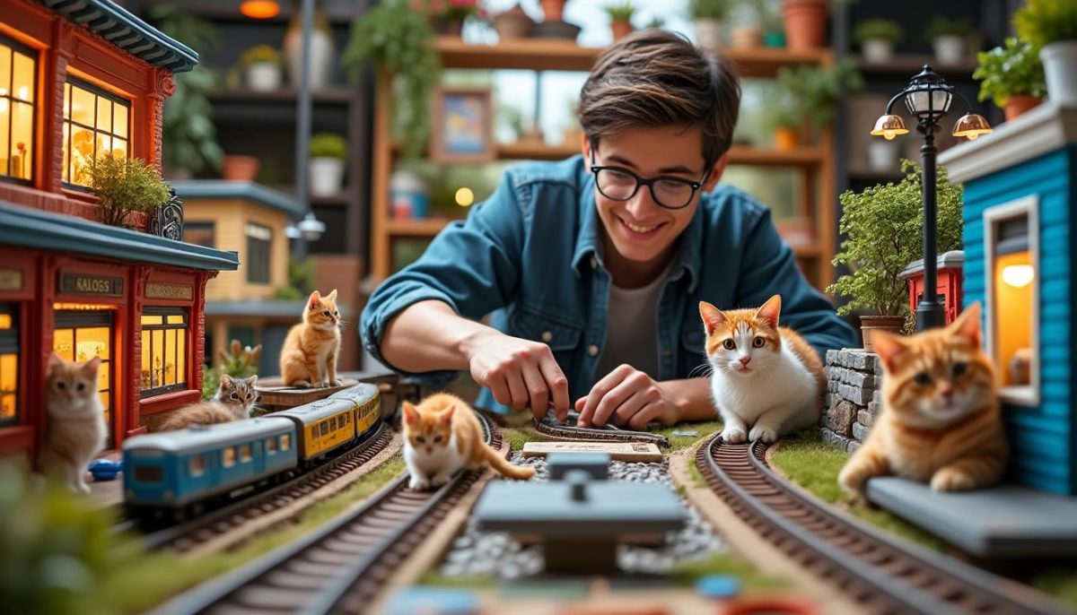 découvrez l'histoire d'un youtubeur chinois passionné qui a construit un métro miniature spécialement pour ses chats. une ingénieuse réalisation qui captive les internautes et fait voyager ses félins à travers un univers unique !
