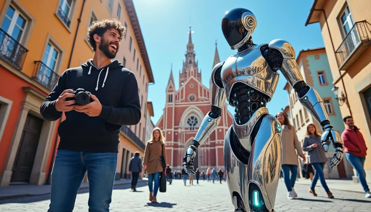 découvrez l'expérience unique d'un youtubeur qui laisse un robot humanoïde explorer librement les rues de lyon : réactions des passants, rencontres insolites et innovation technologique au rendez-vous !