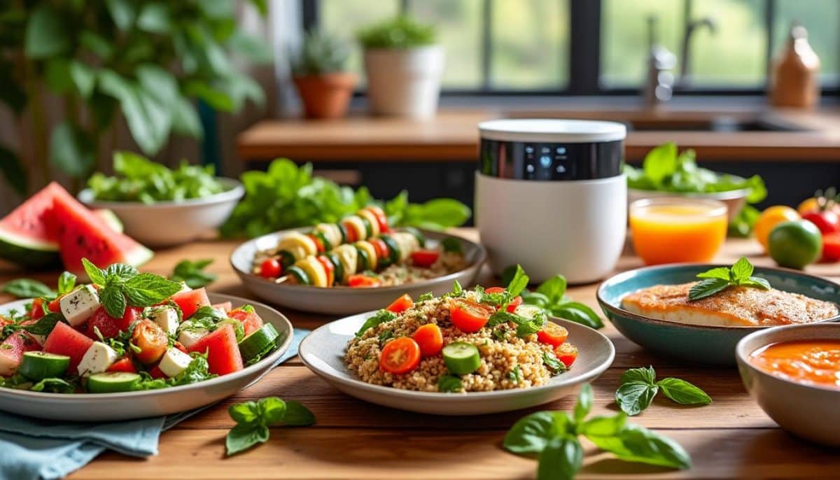 découvrez cinq recettes estivales légères à préparer au cookeo pour un week-end savoureux et ensoleillé. idéales pour profiter des saveurs de l'été tout en allégeant vos plats, ces recettes simples et rapides vous permettront de régaler votre famille et vos amis. préparez-vous à savourer chaque bouchée!