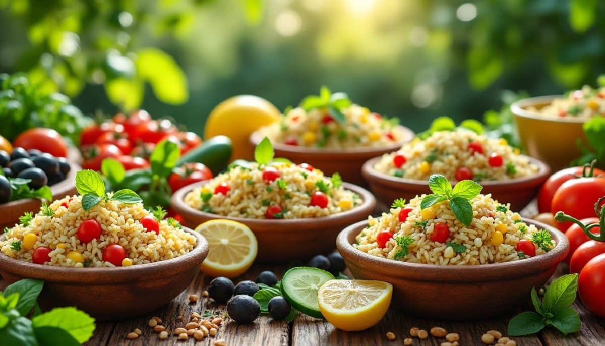 découvrez 20 délicieuses recettes de salades de riz pour égayer vos repas d'été en août. fraîches, légères et savoureuses, ces recettes vous séduiront et apporteront une touche de soleil à vos tables estivales.