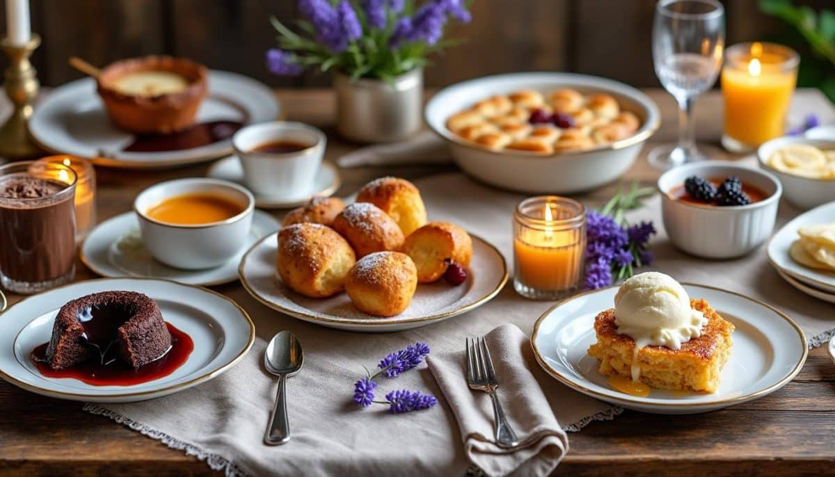 découvrez 10 desserts chaleureux sélectionnés par adèle de cuisineaz pour impressionner vos invités lors du repas du 15 août. des recettes gourmandes, faciles et conviviales pour un moment sucré inoubliable !