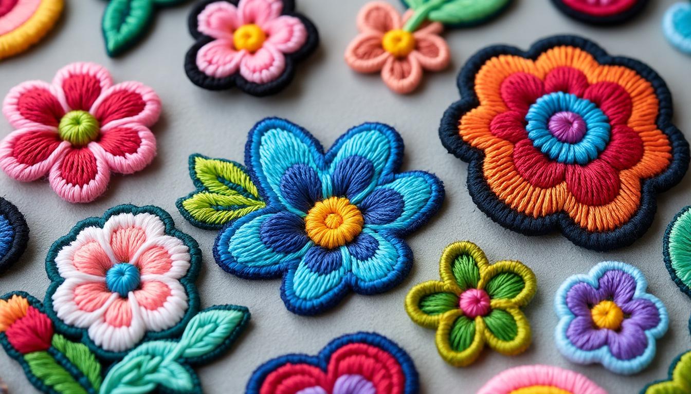 découvrez notre collection de patches brodés à repasser pour personnaliser vos vêtements. faciles à appliquer, ces appliqués et stickers à coudre ajoutent une touche unique et originale à votre style.