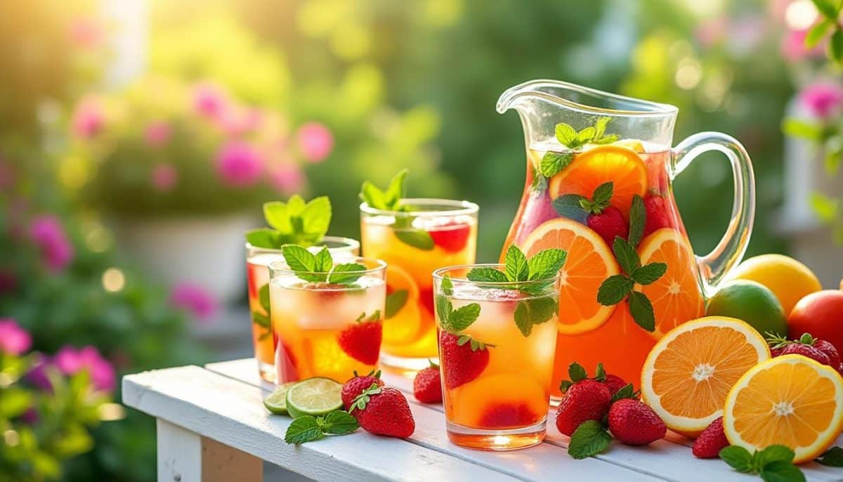 découvrez nos recettes de sangria rafraîchissantes, parfaites pour vos moments ensoleillés. idéales à partager entre amis ou en famille, ces boissons fruitées sublimeront vos apéritifs d'été !