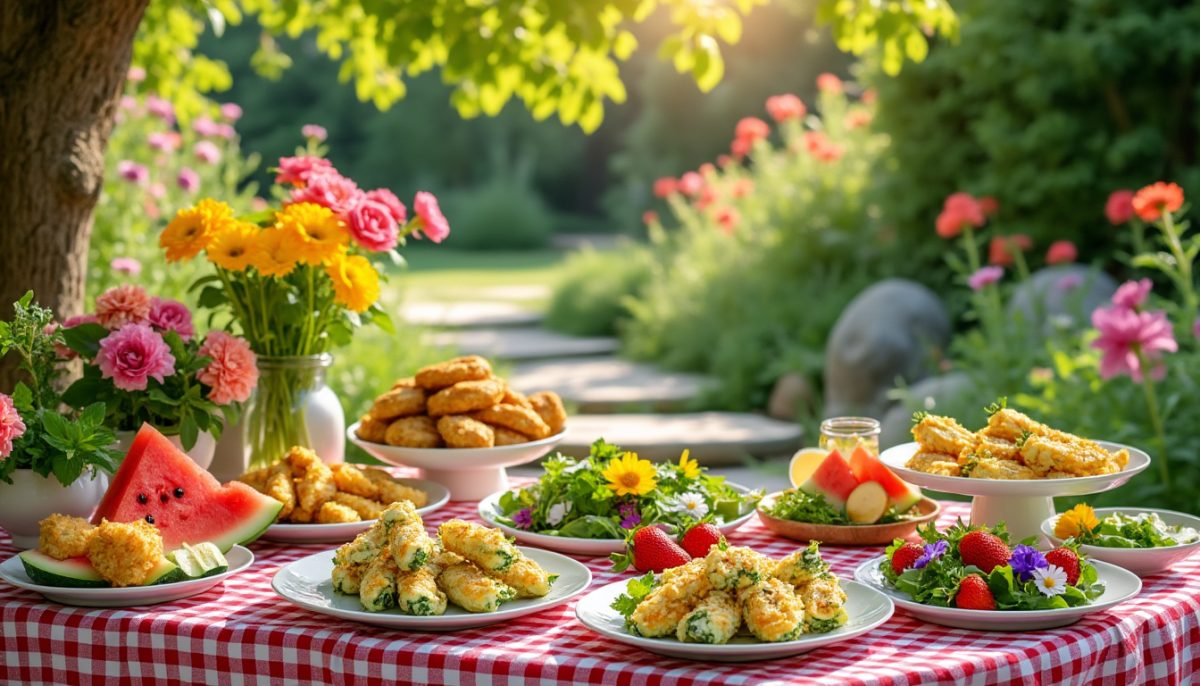 succombez aux saveurs de l'été avec à la table des lys : explorez des recettes raffinées et gourmandes à base de fleurs de courgettes, idéales pour sublimer vos repas estivaux.