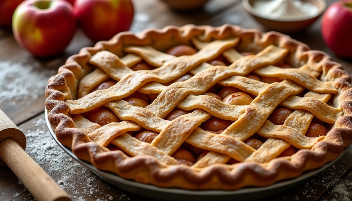 découvrez la vraie recette de l'apple pie authentique comme aux états-unis : une tarte aux pommes savoureuse, à la pâte croustillante et au goût inégalé, parfaite pour vos desserts maison.