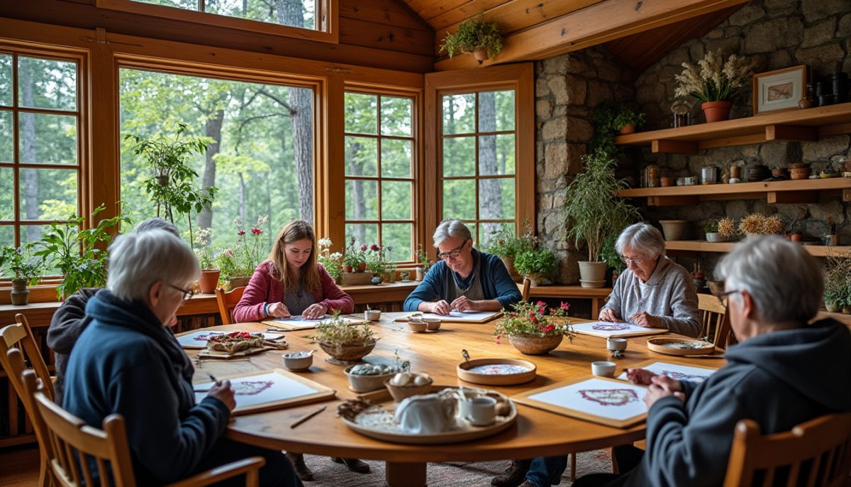participez à notre atelier d'embroidery de mouchoirs au foyer des chasseurs et découvrez les techniques traditionnelles de broderie dans une ambiance conviviale. idéal pour tous les niveaux !