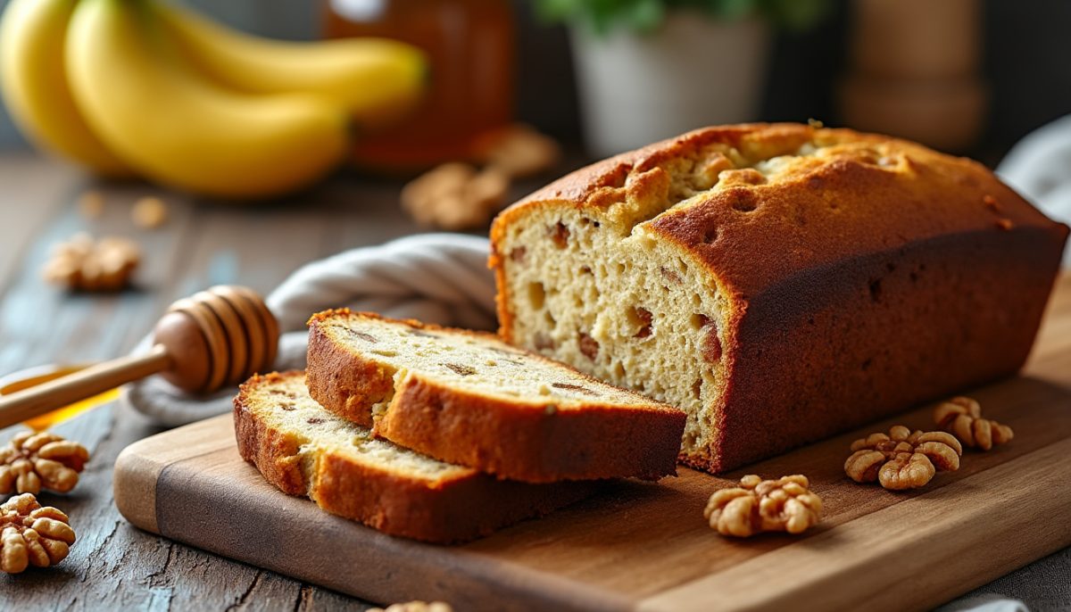 découvrez notre recette de banana bread moelleux, irrésistible et facile à préparer. un cake fondant au bon goût de banane qui deviendra votre péché mignon à chaque pause gourmande !