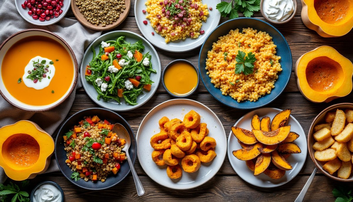 découvrez 10 recettes originales et savoureuses pour cuisiner le butternut, de l'entrée au dessert. idées faciles et gourmandes pour varier les plaisirs autour de cette courge d'automne !