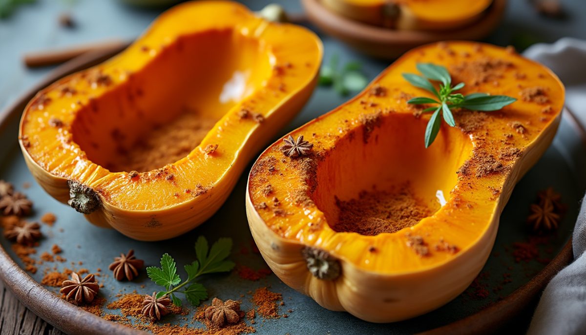 découvrez notre recette savoureuse de butternut rôtie au four, délicatement parfumée aux épices. un plat d'automne gourmand, facile à préparer et parfait pour accompagner vos repas de saison !