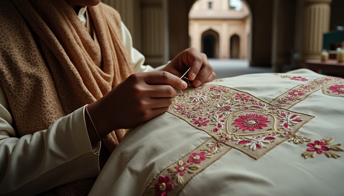 découvrez 250 ans d’histoire à lucknow à travers le chikankari, une broderie délicate et poétique. explorez ce patrimoine vivant qui allie tradition, élégance et savoir-faire artisanal unique.