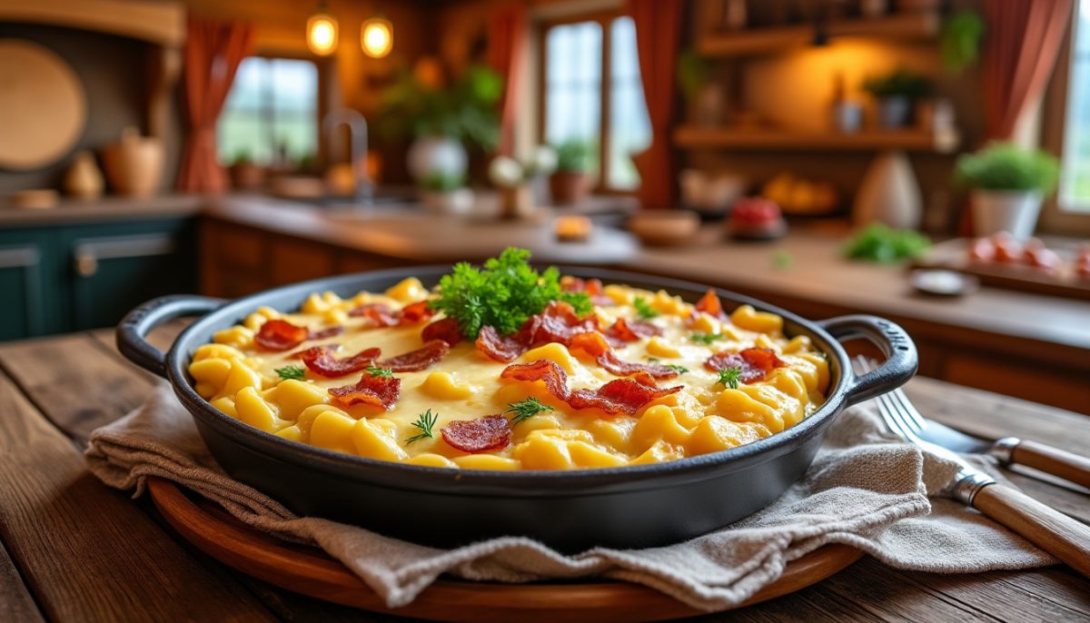 découvrez la véritable croziflette savoyarde, un plat authentique et réconfortant à base de crozets, reblochon fondant et lardons. une recette gourmande idéale pour partager un moment convivial en famille ou entre amis !