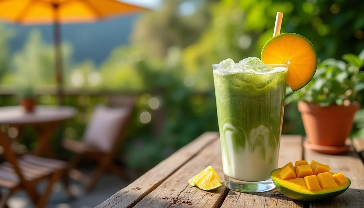 apprenez à réaliser le mango matcha latte, la boisson estivale incontournable de l’hôtel mahfouf. suivez nos étapes simples pour savourer cette recette rafraîchissante et tendance chez vous !