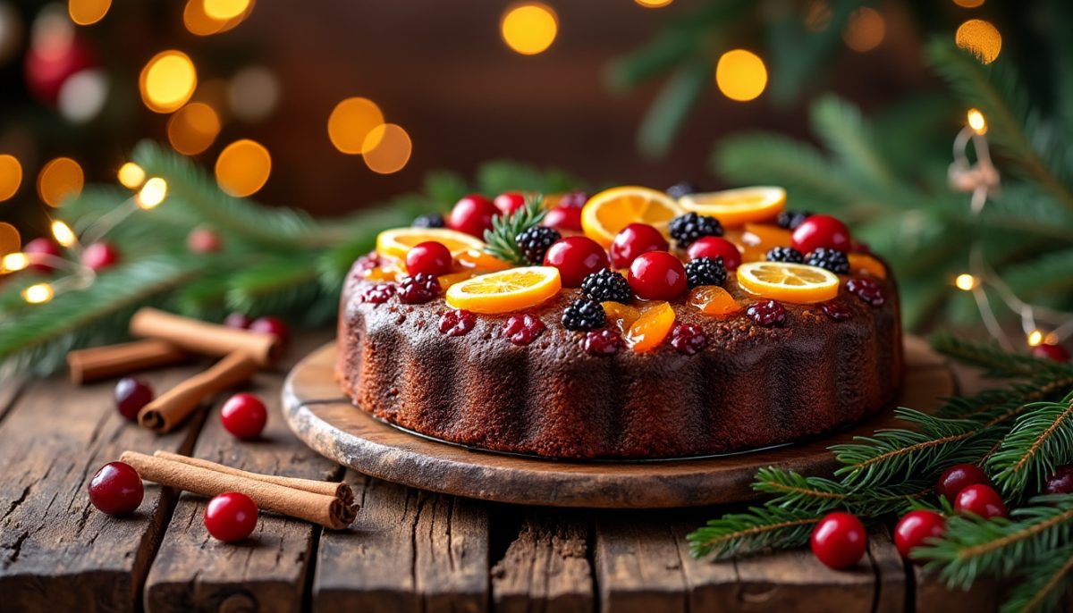 découvrez la recette du gâteau de noël traditionnel aux fruits confits : une pâtisserie moelleuse, parfumée et riche en saveurs, idéale pour émerveiller vos fêtes de fin d'année.