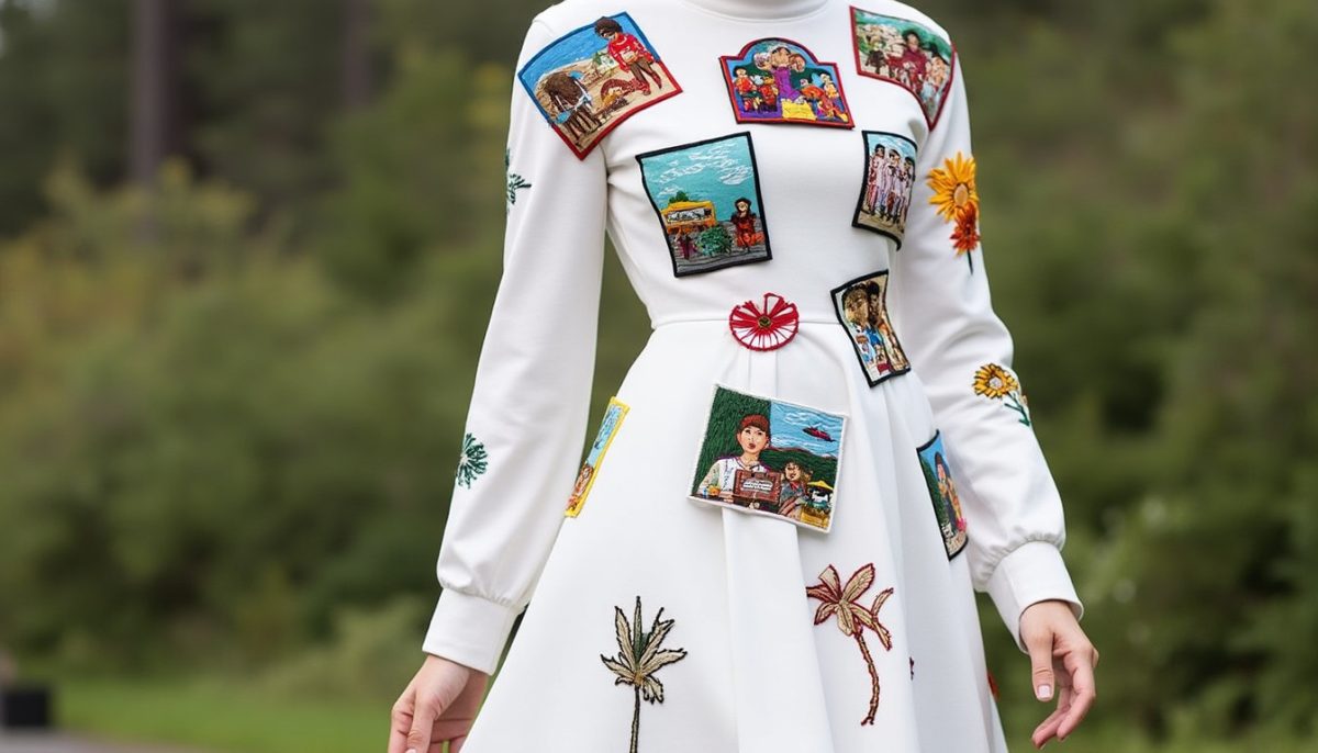 découvrez la robe de portland, chef-d'œuvre brodé de souvenirs, qui sera bientôt dévoilée au public. plongez dans l’histoire émouvante d’un vêtement unique symbolisant mémoire et patrimoine.