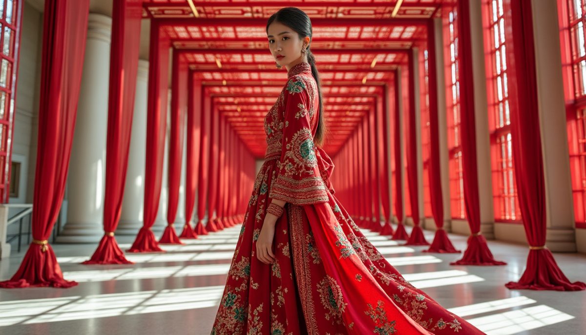 découvrez 'le monde en robe', un projet artistique grandiose réunissant 1,5 milliard de points de couture pour représenter la planète à travers la créativité textile et le savoir-faire exceptionnel d’artisans du monde entier.