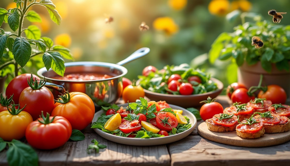 découvrez notre sélection des meilleures recettes à base de tomates pour savourer pleinement la fin de l'été. idées simples et gourmandes pour mettre en valeur ce fruit de saison !