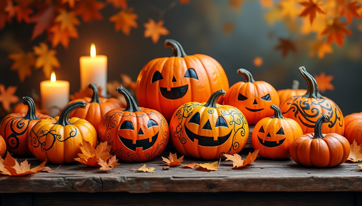 découvrez des idées créatives et originales de motifs citrouilles peintes pour personnaliser vos décorations de saison. inspirez-vous pour réaliser des créations uniques et impressionner votre entourage !