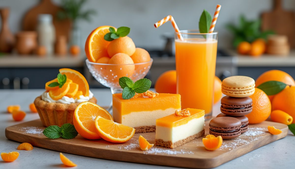 découvrez 10 desserts à base d’orange, vitaminés et gourmands, pour apporter fraîcheur et énergie à vos fins de repas. idées simples et savoureuses pour régaler toute la famille !