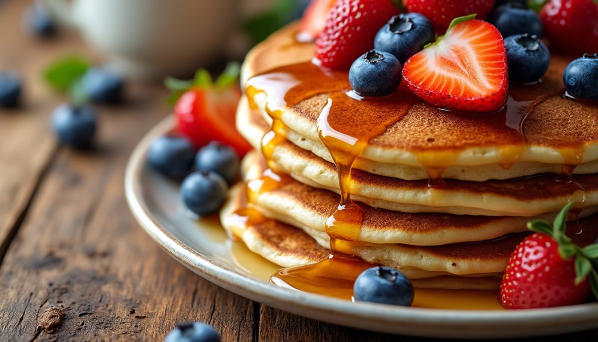 découvrez la recette authentique des pancakes américains ultra moelleux, faciles et rapides à préparer pour un petit-déjeuner gourmand et réussi à tous les coups !