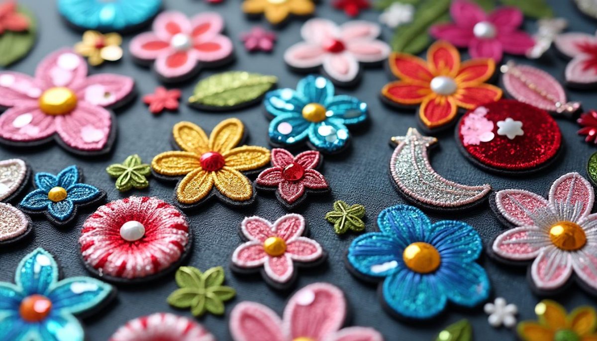 découvrez nos patches en sequins à colle, parfaits pour personnaliser vos vêtements. faciles à appliquer ou à coudre, ces autocollants brodés ajoutent une touche tendance et originale à votre style. idéal pour customiser vestes, sacs et accessoires !