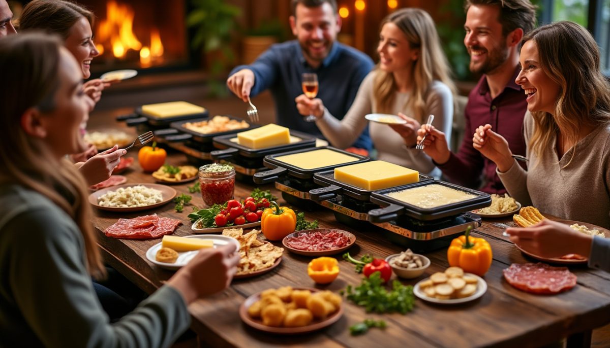 organisez une raclette party parfaite pour 8 personnes grâce à nos conseils gourmands, idées de fromages, charcuteries et accompagnements pour une soirée conviviale et réussie entre amis ou en famille.