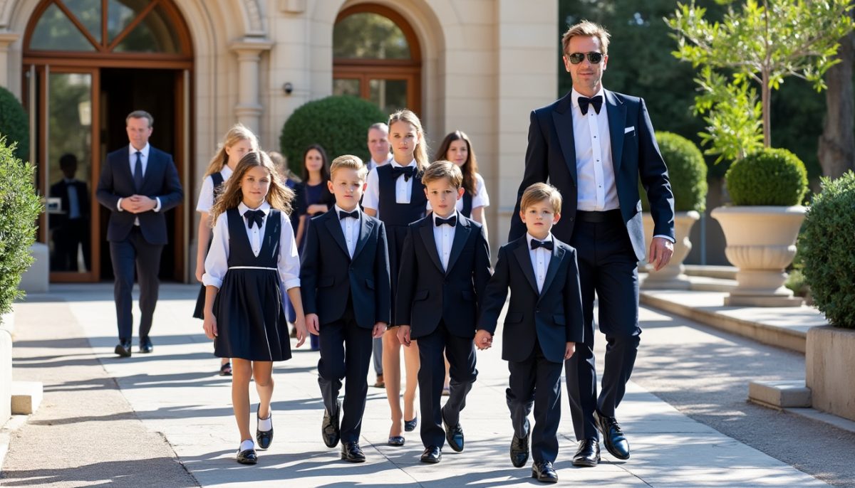 découvrez la rentrée scolaire pleine de tendresse : labubu en uniforme rejoint jacques, gabriella, charlène et albert, tous prêts avec leurs cartables pour une nouvelle aventure ! ambiance familiale et moments chaleureux au rendez-vous.