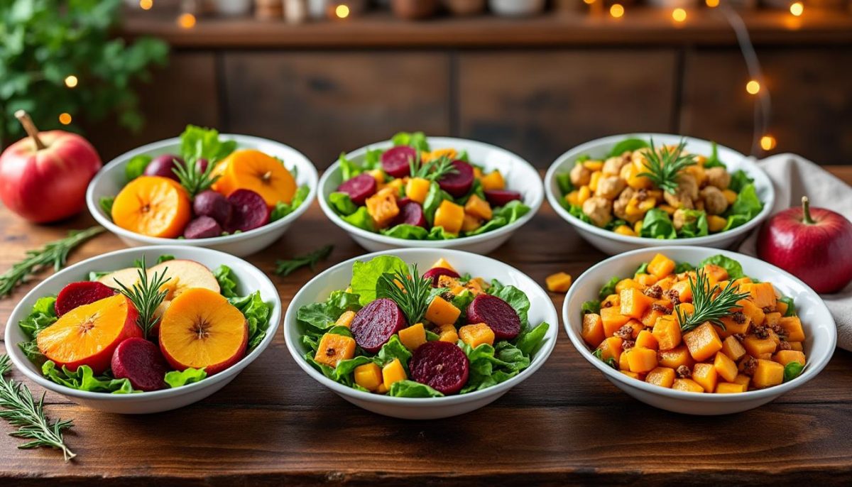 découvrez 6 recettes de salades d'automne aux couleurs chatoyantes, alliant saveurs et fraîcheur pour égayer vos repas de saison. idées originales, produits de saison et plaisir garanti !
