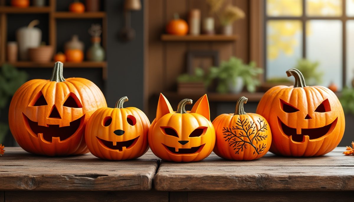 découvrez 5 idées de sculptures de citrouille faciles à réaliser pour débutants, avec des designs simples et des astuces pour un rendu digne d’un professionnel !