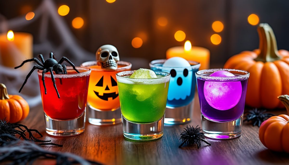 découvrez 6 recettes de shots halloween alcoolisés et colorés pour surprendre vos invités ! idéales pour animer votre soirée, ces boissons originales créeront une ambiance festive et effrayante.